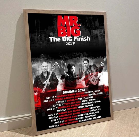 Mr Big The Big Finish Tour 2024 Poster