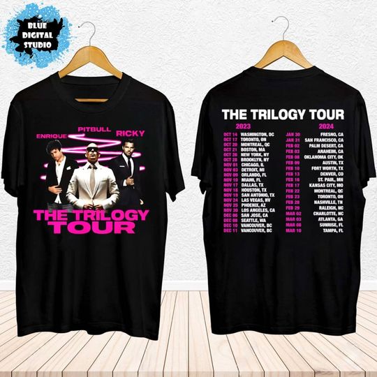The Trilogy Tour 2023 2024 Enrique Iglesias X Pitbull X Ricky Martin T-Shirt