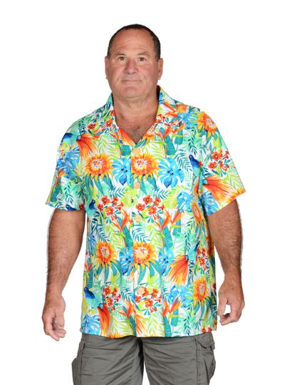 Tropic Flowers Hawaiian Shirts