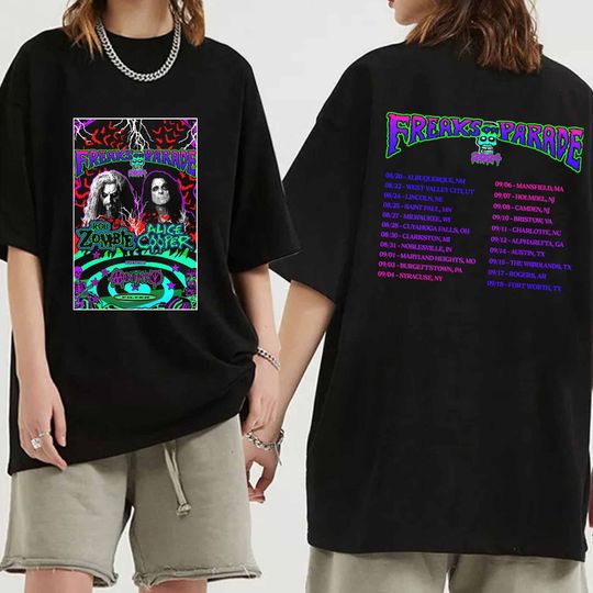Rob Zombie and Alice Coopers 2024 Tour Shirt, Rob Zombie and Alice Cooper Shirt