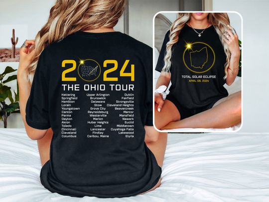 OHIO Total Solar Eclipse shirt, April 8th 2024, Totality Spring 2024 Shirt