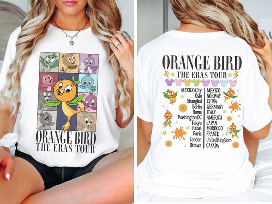 Orange Bird Epcot World Tour Shirt, Back And Front Disney Shirt
