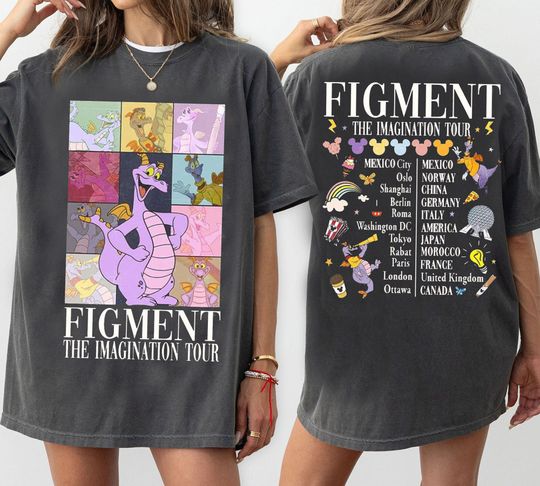 Figment The imagination tour 2-sided shirt,