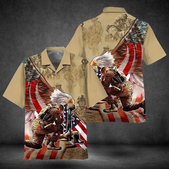 USA Eagle Military Veteran Hawaii Shirt, Military Veteran Shirt