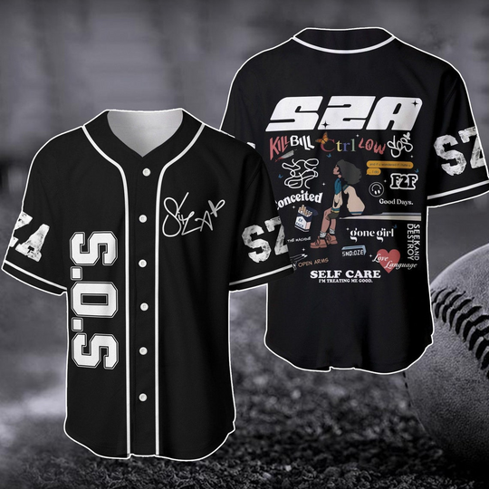 Sza Sos New Album Signature Baseball Jersey, Sza Good Day Jersey