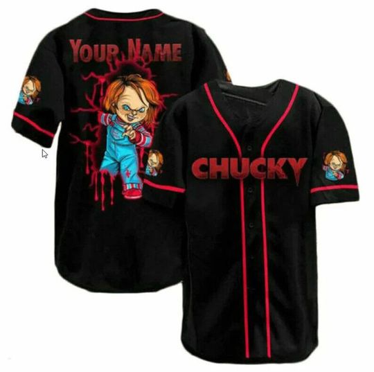 Personalized Horror Doll Chucky Child's Play Baseball Jersey Shirt