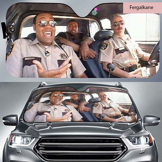Reno 911 Comedy Police Driving Car Sun Shade