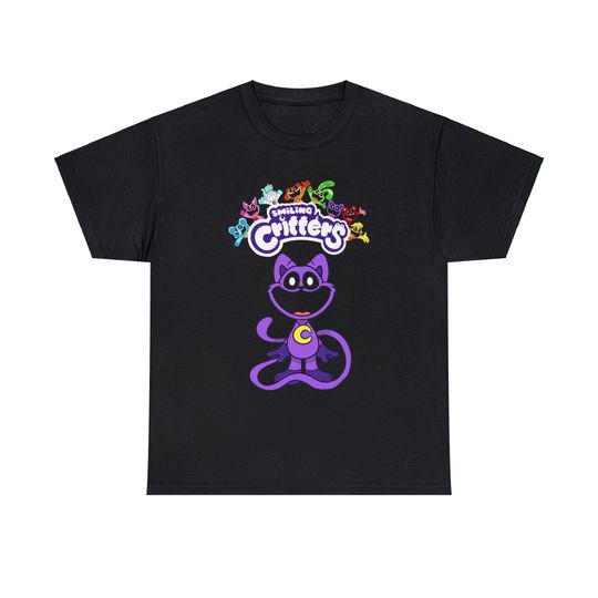 Smiling Critters Cat Nap Poppy Playtime Shirt, Horror Game T-Shirt
