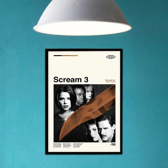 Scream 3 Poster, Retro Modern, Vintage Poster