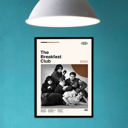 The Breakfast Club Poster, John Hughes, Retro Modern Poster