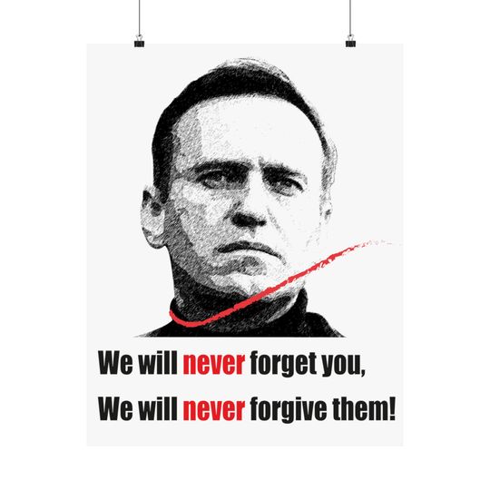 Alexei Navalny Poster, In Memory of Navalny Posters