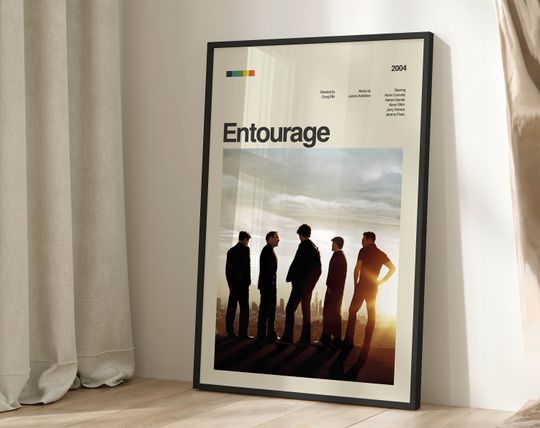 Entourage Poster Print, Tv Show Poster
