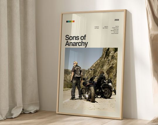 Sons of Anarchy Poster Print, Tv Show Poster