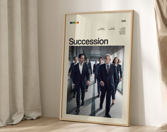 Succession Poster Print, Tv Show Poster