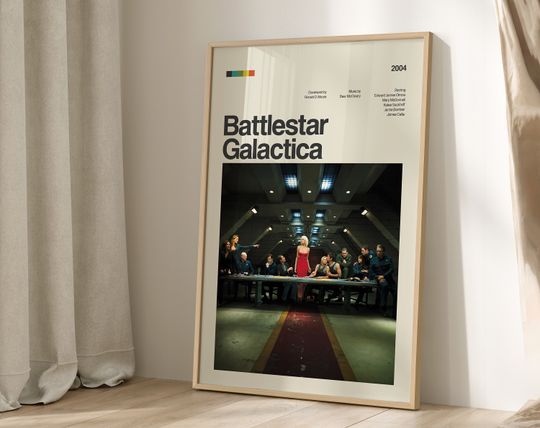 Battlestar Galactica Poster Print, Tv Show Poster