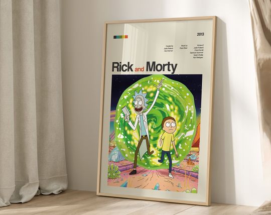 Rick and Rickandmorty Poster Print, Tv Show Poster