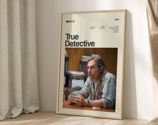 True Detective Poster Print No: 2, Tv Show Poster