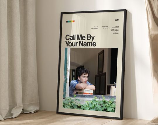 Call Me By Your Name Poster Print, Movie Poster