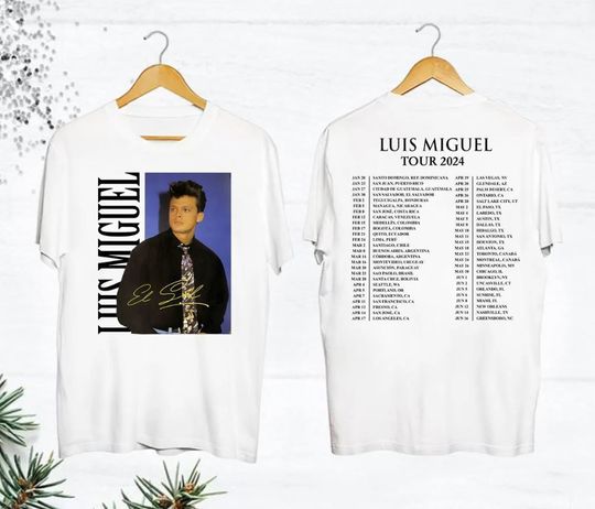 Luis Miguel Tour 2024 - Double side Shirt, 2024 Shirt