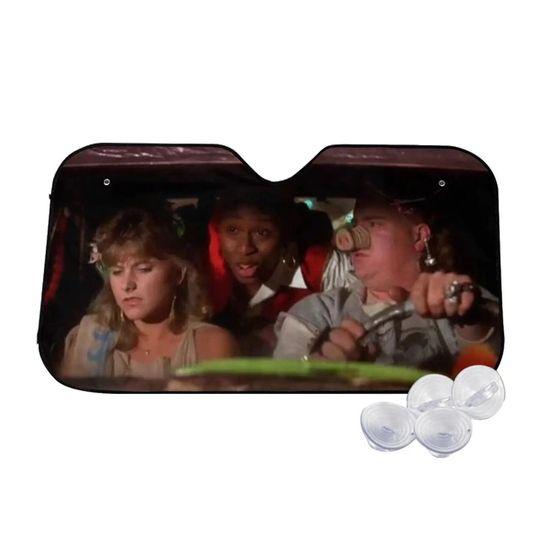 Back To The Future Marty McFly And Emmett Brown Car Sun Shade