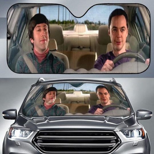 The Big Bang Theory Driving Funny Car Auto Sun Shade Windshield Car Accessories