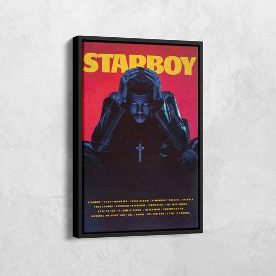 Weeknds Canvas, Weeknds Starboy Poster