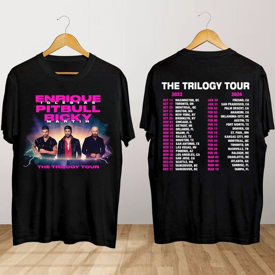 Enrique Iglesias X Pitbull X Ricky Martin The Trilogy Tour 2024 Shirt