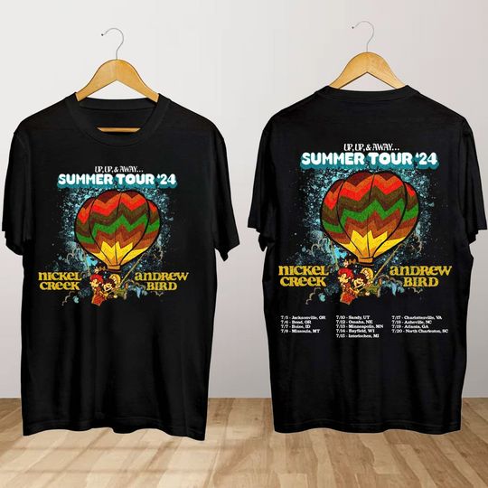 Nickel Creek and Andrew Bird Tour Shirt, Nickel Creek Concert Shirt