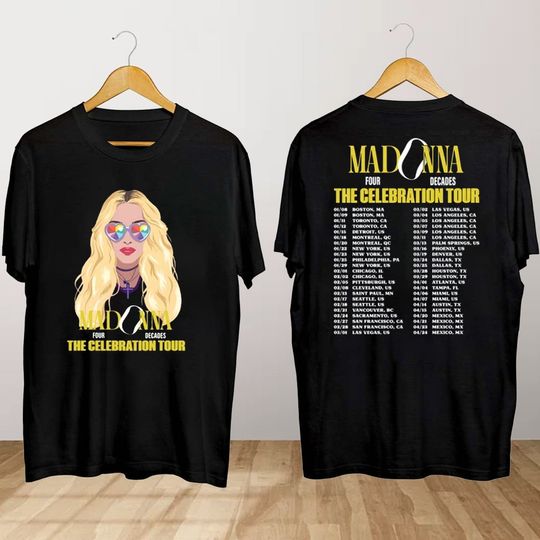 Madonna The Celebration Tour 2024 T-Shirt, Madonna Concert Shirt