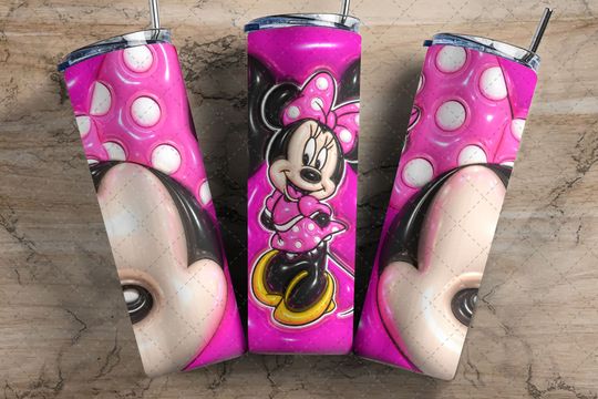 Minnie Tumbler with Lid and Straw