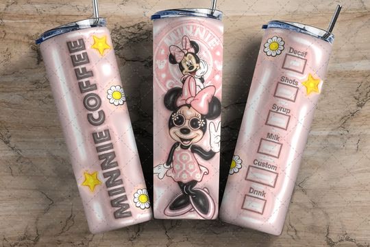 Disney Minnie Inflated Tumbler with Lid and Straw