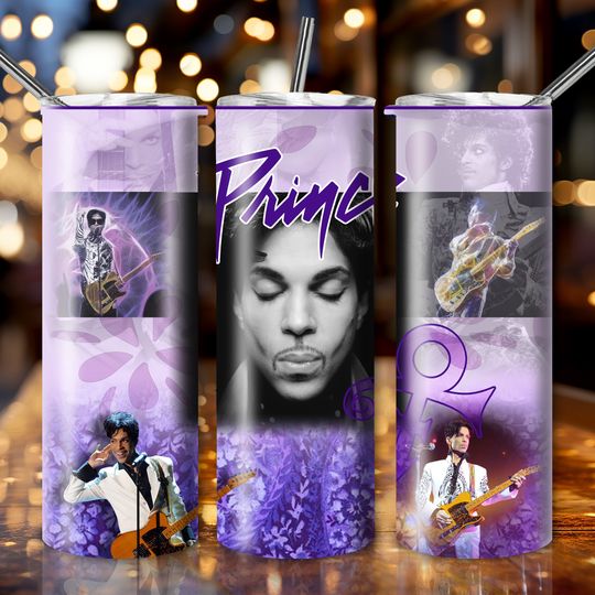 Purple Prince Tumbler with Lid and Straw
