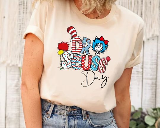 Seuss Geisel Day Shirt, Read Across America, 100 Days School Shirt