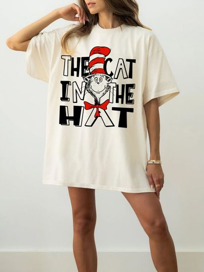 Seuss Geisel Shirt The Cat in stovepipe hat Shirt/ Read Across America Shirt