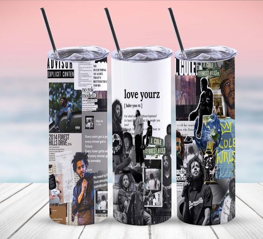J. Cole Tumbler with Lid and Straw