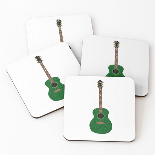 Reputation Green Guitar Coasters