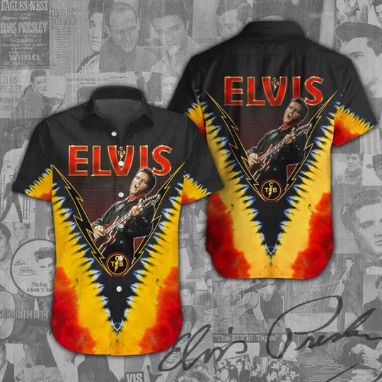 TCB Singer Elvis Presley Hawaiian Shirt