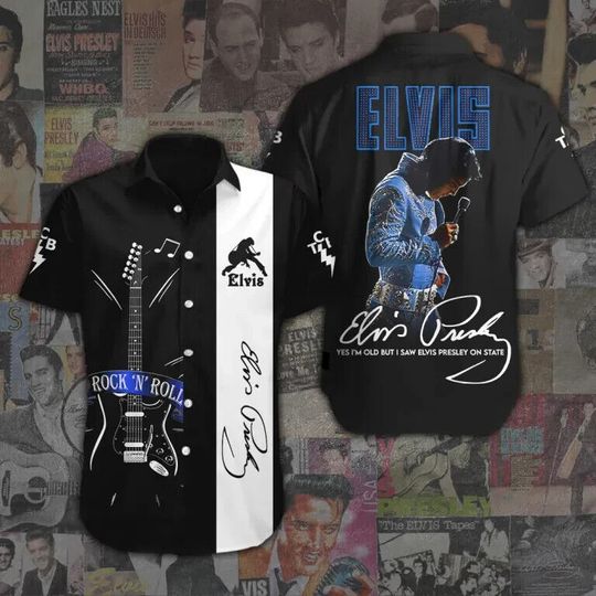 The King Of Rock Elvis Presley Hawaiian Shirt