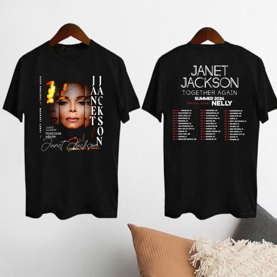 2024 Tour Janet Jackson Together Again T-Shirt, Janet Jackson 90s Vintage Shirt