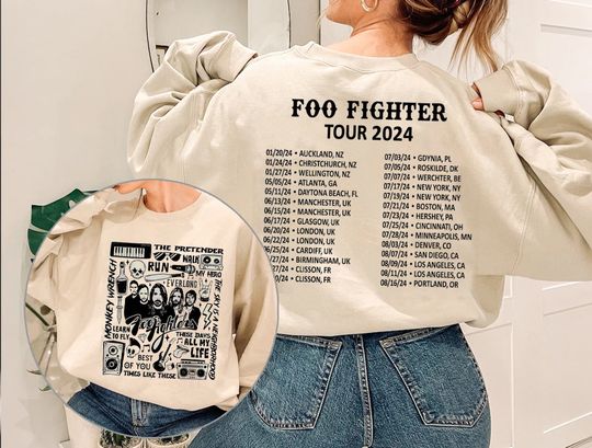 Vintage FF Band Fiighters 2024 Tour Sweatshirt, Everything Or Nothing At T-Shirt
