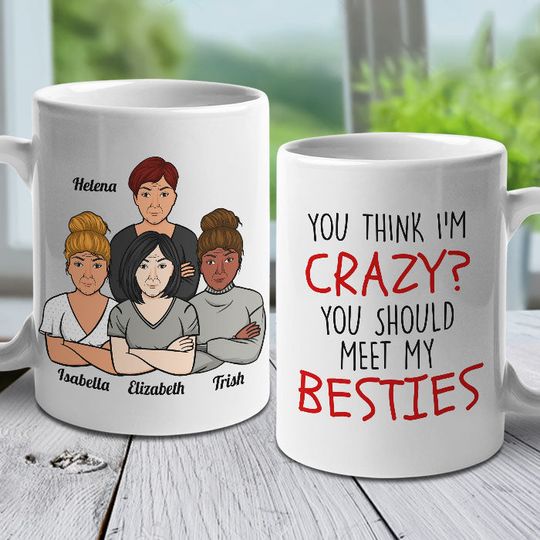 I Hope We're Friends Custom Personalized Bestie Gift Mug