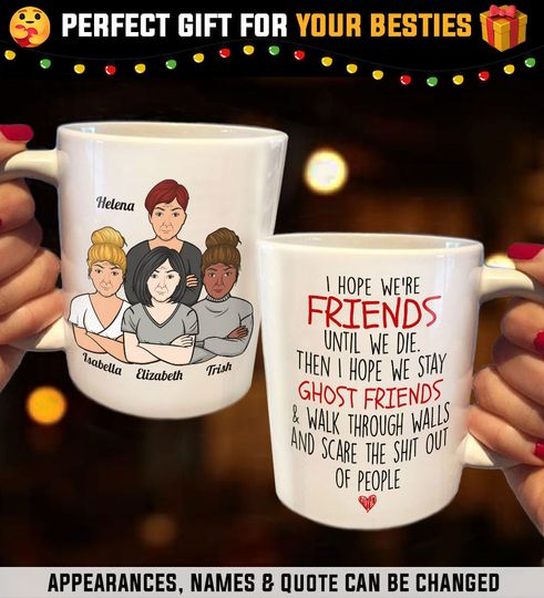 I Hope We're Friends Custom Personalized Bestie Gift Mug