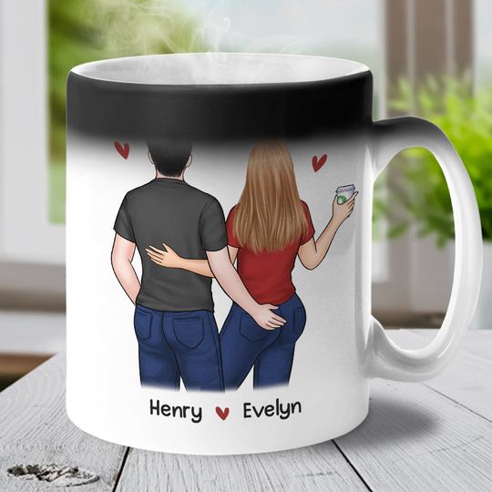 Congrats On Another Year Being My Husband Couple Personalized Custom Color Changing Mug