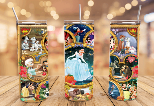 Disney Classic Movies 20 oz Tumbler with Lid and Straw