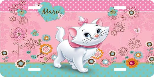 Marie from Aristocats - Walt Disney License Plate