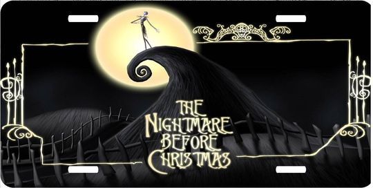 Nightmare Before Christmas - Disney License Plate