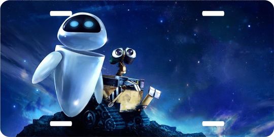 Disney WALL-E & Eva Car License Plate