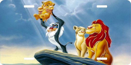 Disney Lion King - Pride Rock License Plate