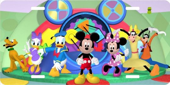 Mickey Mouse Club House - Walt Disney License Plate