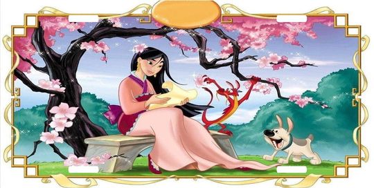 Mulan Mushu - Walt Disney License Plate